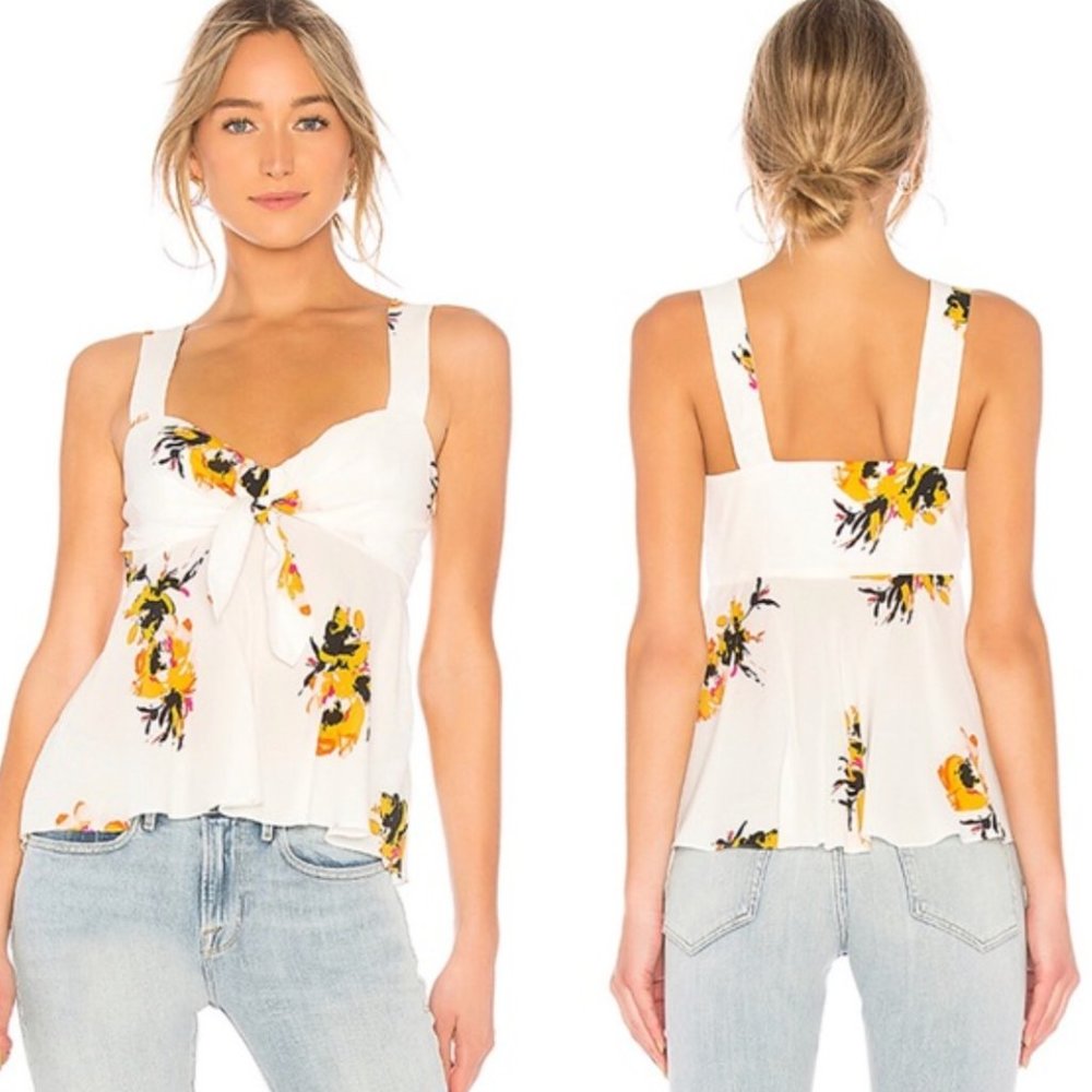 A.L.C. | 100% Silk ALC Nova Floral Tank Top shirt